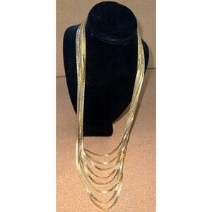 Avon SAQ brass medallion pendant necklace with green and brown beads 18 in VTG